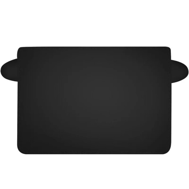Magnetische sneeuwafscherming voor auto voorruit 169,6x117,6 cm Wintervorsthoes Geïsoleerde zonneklep Polyester halve autohoes 1