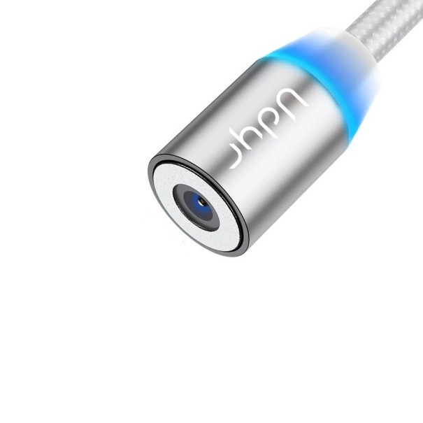 Magnetische USB-oplaadkabel K469 zilver 1 m