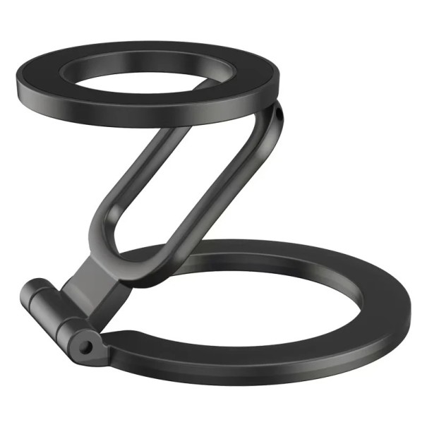 Magnetischer Handyhalter mit Ring 6,1 x 5,6 cm Ständer für Mobiltelefone Starker Magnet Universeller Tisch- und Autohalter schwarz