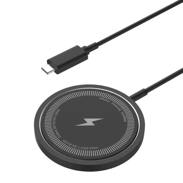 Magnetischer kabelloser Ladeständer, 30 W, Schnellladegerät, USB C PD-Eingang mit Kabel, kompatibel mit QC 3.0, kabelloses Pad für Mobiltelefone 1