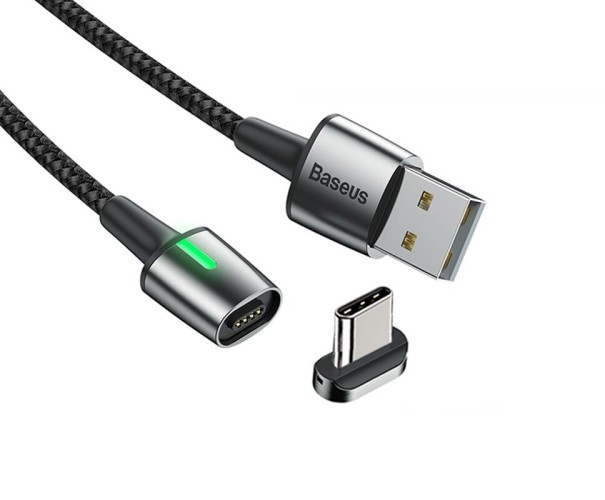 Magnetisches USB-Datenkabel schwarz 3