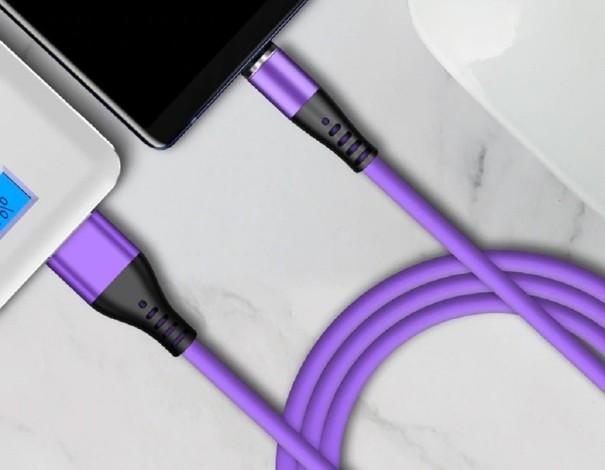 Magnetisches USB-Kabel K633 lila 2