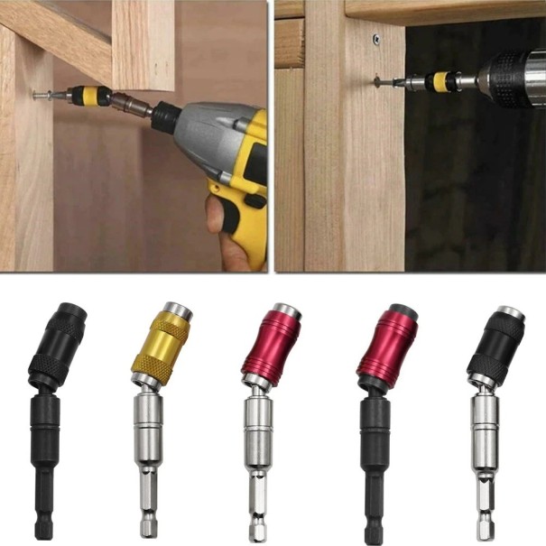 Magnetisk 1/4&quot; bitshållare med justerbar riktning.