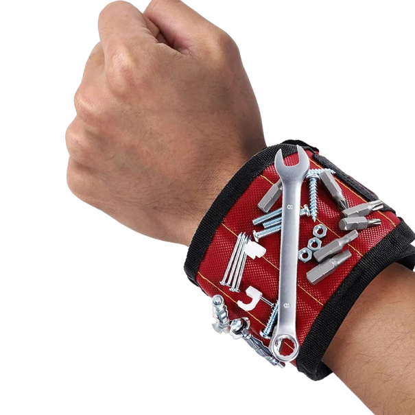 Magnetisk armbånd til skruer og småværktøj 9 magneter 33 x 10 cm 1