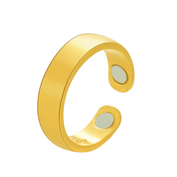 Magnetisk ring med sundhedsmæssige fordele guld