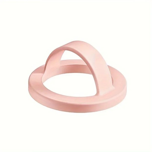 Magnetisk silikonhållare för telefon 5,8 cm med fäste Universell stativ för iPhone och Android Stark magnet för mobil rosa