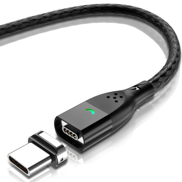 Magnetisk USB-datakabel K453 sort 1 m 2