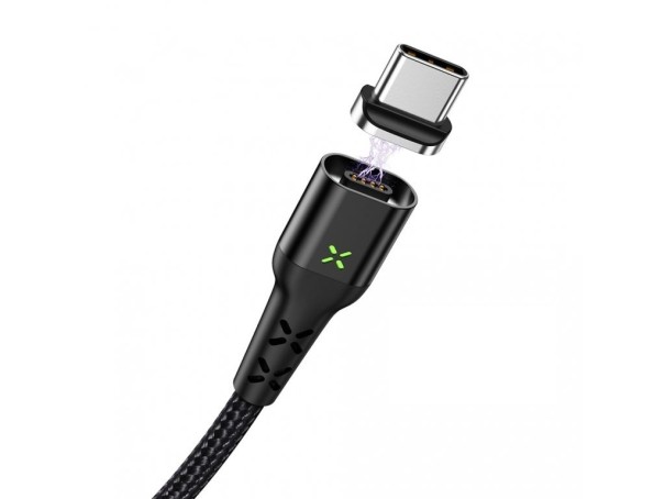 Magnetisk USB-datakabel K464 svart 1 m 2