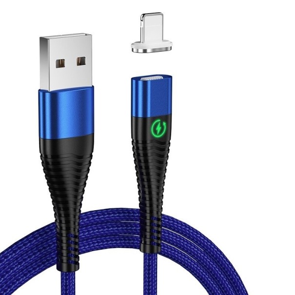 Magnetisk USB-datakabel K556 blå 1