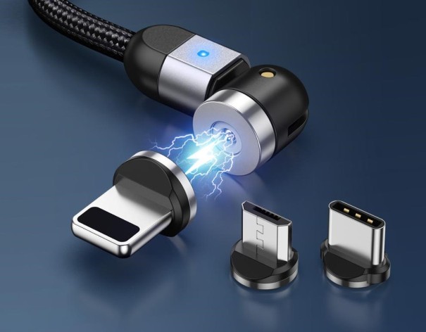 Magnetisk USB-laddningskabel med kontakt