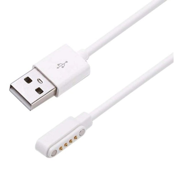 Magnetisk USB-opladerkabel til Smart Watch 4-benet 1