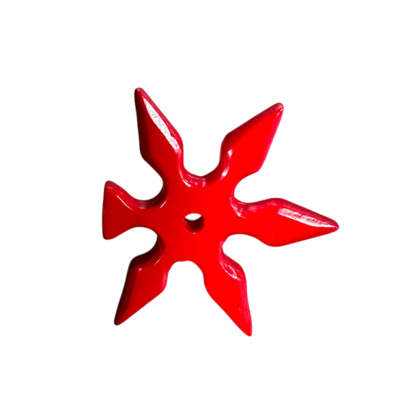 Magnetka hvězdice 3D dekorativní magnet červený plast realistický tvar na lednici magnetická dekorace do kuchyně 1