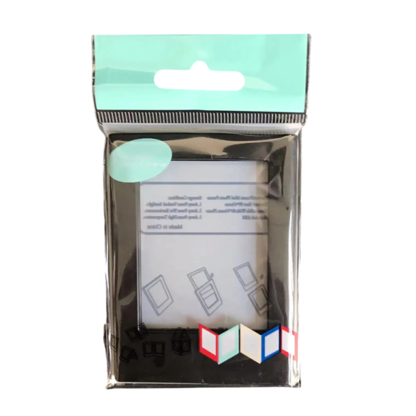 Magnetyczna ramka na zdjęcia Polaroid 8,8 x 6,3 cm Mała akrylowa ramka na zdjęcia Przezroczysta mini ramka na zdjęcia na stół czarny