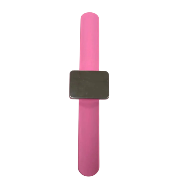 Magnetyczny uchwyt na szpilki nadgarstkowe 24 x 3 x 3,8 cm Silikonowy magnetyczny uchwyt na igły do szycia Praktyczne narzędzie do szpilek i igieł różowy