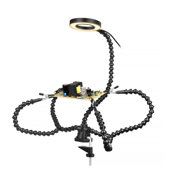 Magnifying Glass with Helping Arms black