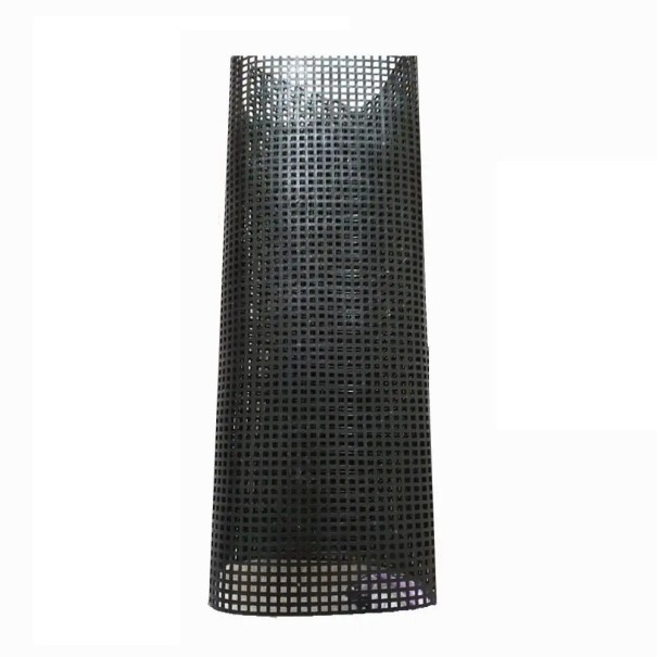 Maille en plastique pour le bricolage et les travaux manuels 33x50 cm Petite grille résistante pour le crochet Fabrication de tapis Sacs Fils Fournitures artisanales noir