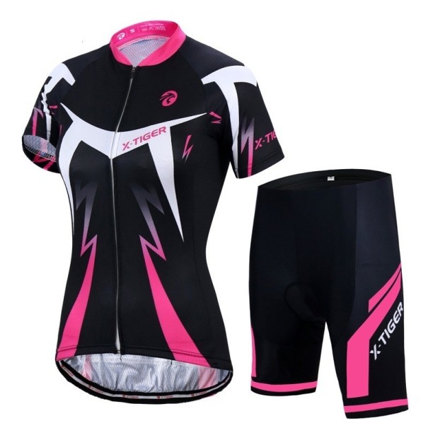 Maillot ciclista mujer con culotte corto P3772 L 4