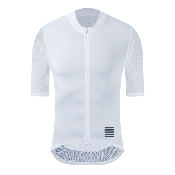 Maillot de cyclisme pour homme blanc L