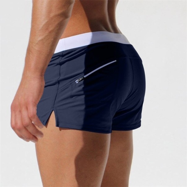 Maillots de bain pour hommes avec poche F913 bleu foncé S