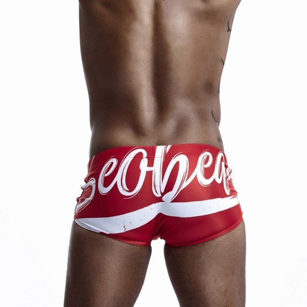 Maillots de bain pour hommes F899 rouge L