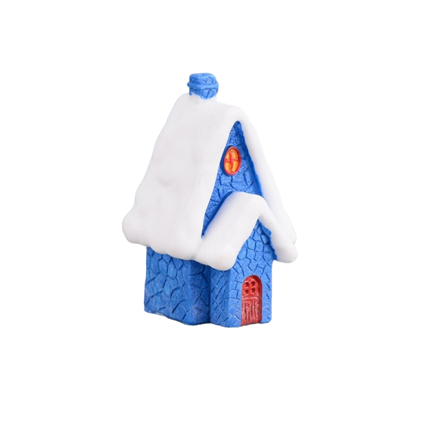 Maison de Noël bleu