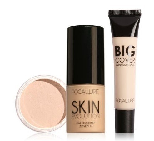 Makijaż + puder + zestaw kosmetyczny do korektora 5