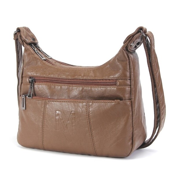 Mala crossbody feminina M1468 castanho