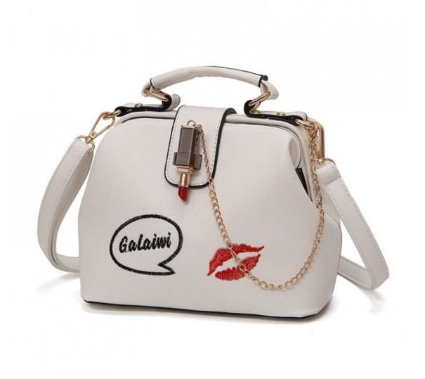 Mala crossbody feminina M1530 creme