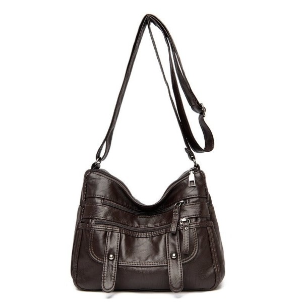 Mala crossbody feminina M1770 café