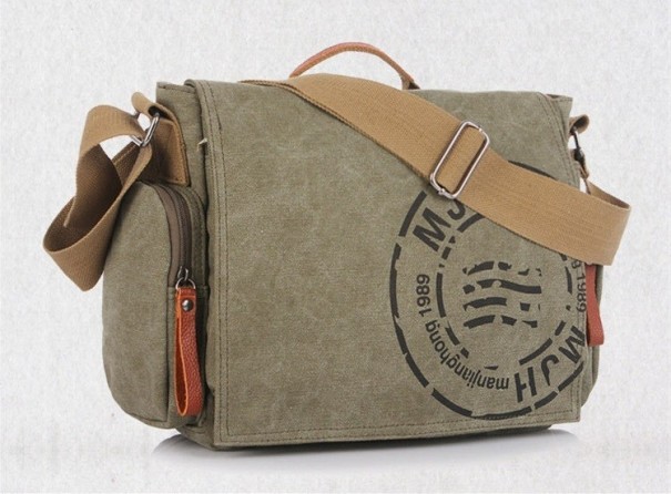 Mala de Ombro Masculina J2624 verde exército