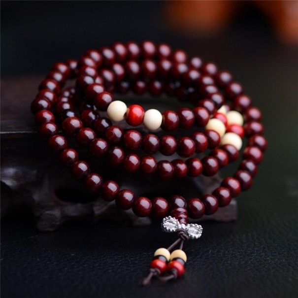 Mala Prayer Bracelet J115 wine red