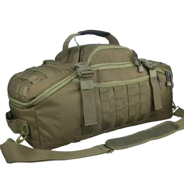 Mala táctica militar Mala de campismo Mala de grande capacidade Mala de turismo com vários bolsos Mochila militar 60 l À prova de água 58 x 30 cm verde exército