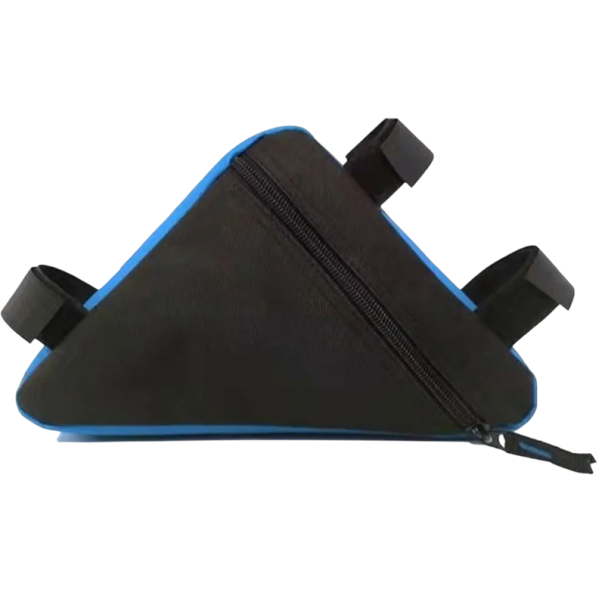 Mala triangular à prova de água para o quadro da bicicleta 24 x 18 x 18 cm Mala de ciclismo espaçosa Mala de armazenamento para o quadro azul