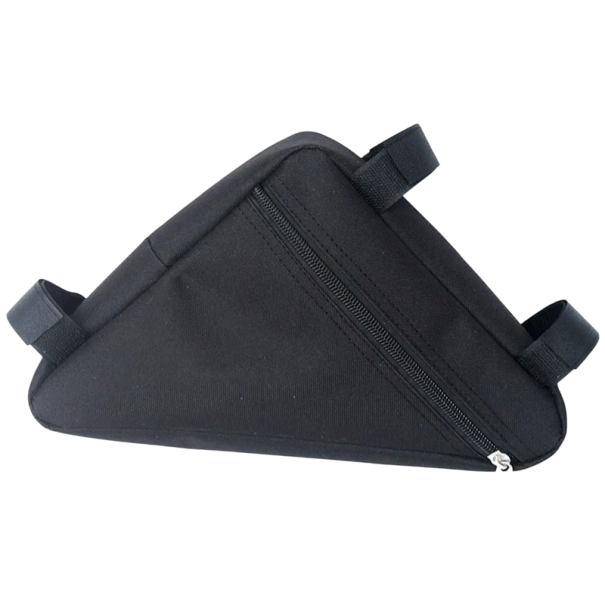 Mala triangular à prova de água para o quadro da bicicleta 24 x 18 x 18 cm Mala de ciclismo espaçosa Mala de armazenamento para o quadro da bicicleta preto