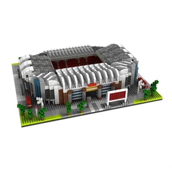 Manchesterin jalkapallostadionin rakennussarja 3800 osaa 27,5 x 27,5 x 7 cm Yksityiskohtainen stadionmalli Luovia rakennussarjoja jalkapallofaneille ja keräilijöille 1