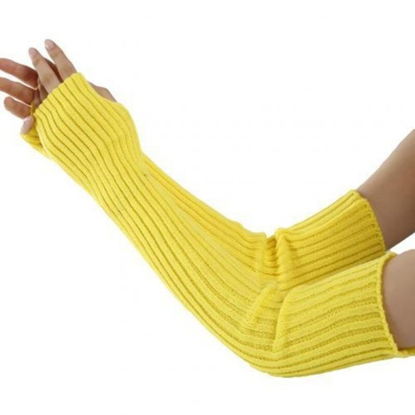 Manchons pour femmes jaune