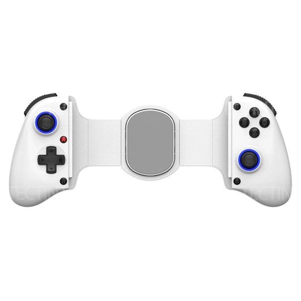 Mando de juego inalámbrico negro o blanco compatible con Switch PS4 Android PC Vibración Giroscopio Función Turbo Soporte 143-260 mm blanco