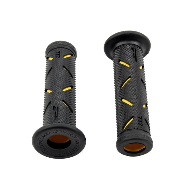 Mânere ghidon motocicletă 126 x 32 mm mânere ghidon cauciuc accesorii universale pentru Honda Suzuki Ducati Benelli motocross modificări anti-alunecare galben