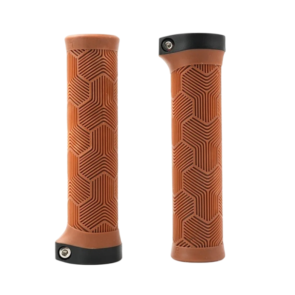 Mânere ghidon ODI 131 x 34 mm, mânere din cauciuc, 22 mm, ghidon ergonomic BMX MTB, violet, roz, portocaliu, maro, negru, accesorii ciclism maro