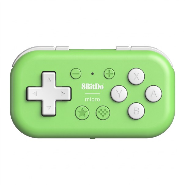 Manette Bluetooth mini de poche 40,7 x 72 mm avec mode clavier verte pour Nintendo Switch, Switch 2, Android, iOS, PC et Raspberry Pi 1