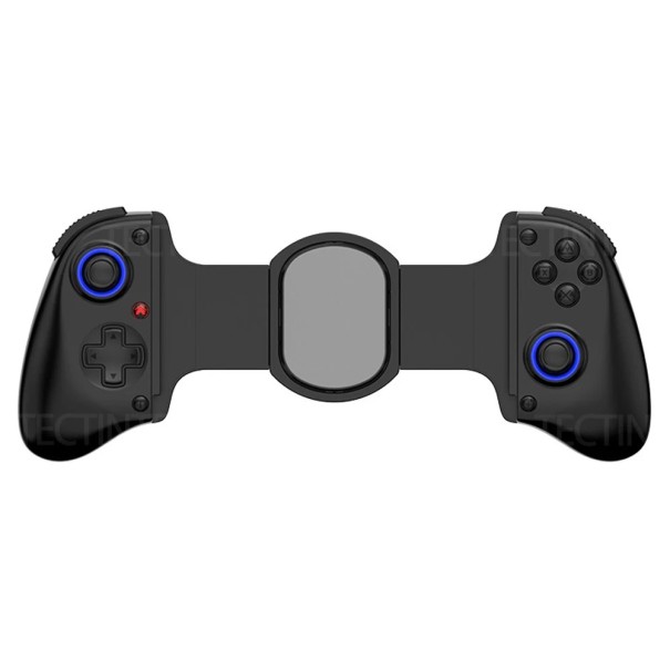 Manette de jeu sans fil noire ou blanche compatible avec Switch PS4 Android PC Vibration Gyroscope Fonction Turbo support 143–260 mm noir