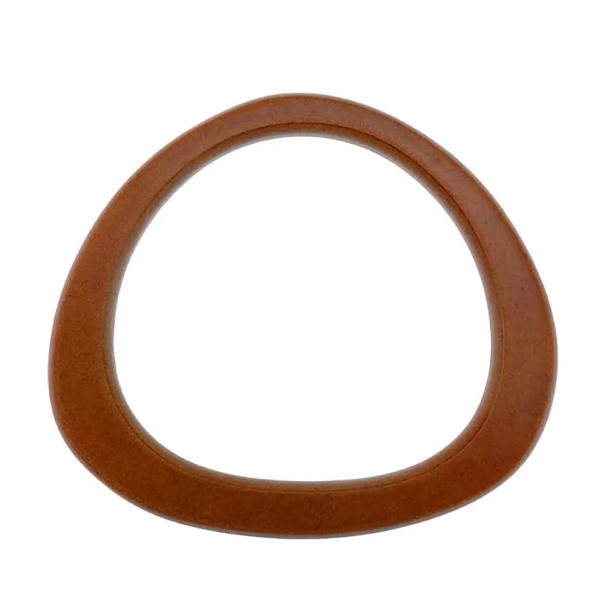 Mango de madera para bolso 12,9 x 14,5 cm Asa de madera natural para bolsas Mango de repuesto para bolso Accesorio práctico marrón
