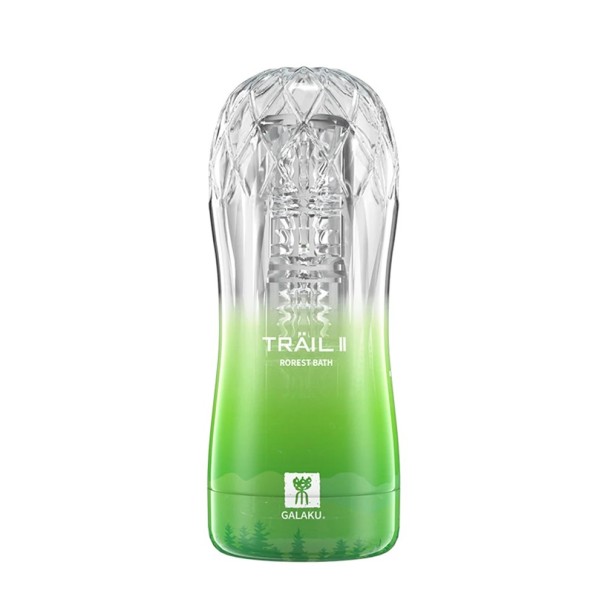 Manlig onani 18x7cm med realistisk inredning, diskret förpackning grön