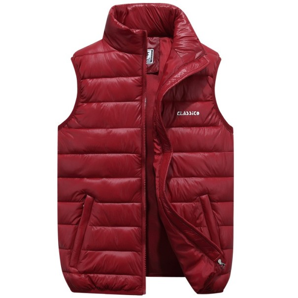 Männer Steppweste J2610 rot XXS