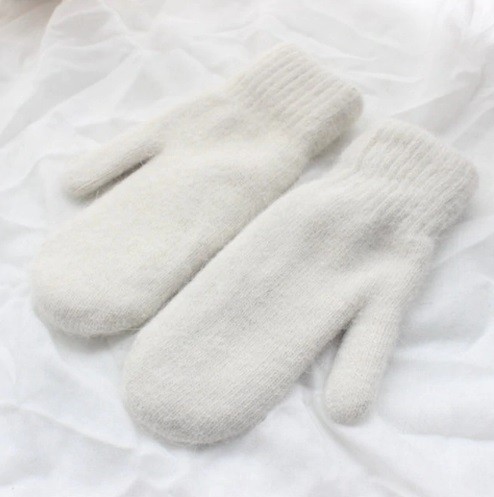 Manoplas de invierno para mujer J3020 blanco