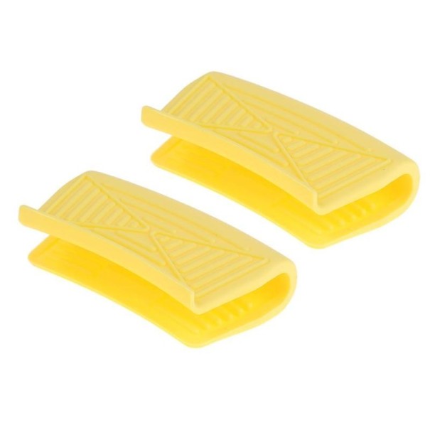 Manoplas de silicona para horno 2 uds. amarillo