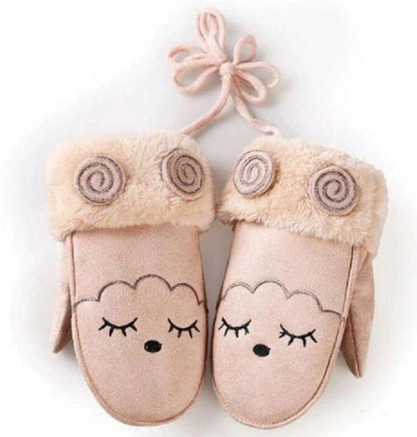 Manoplas infantiles con ovejas J1876 beige