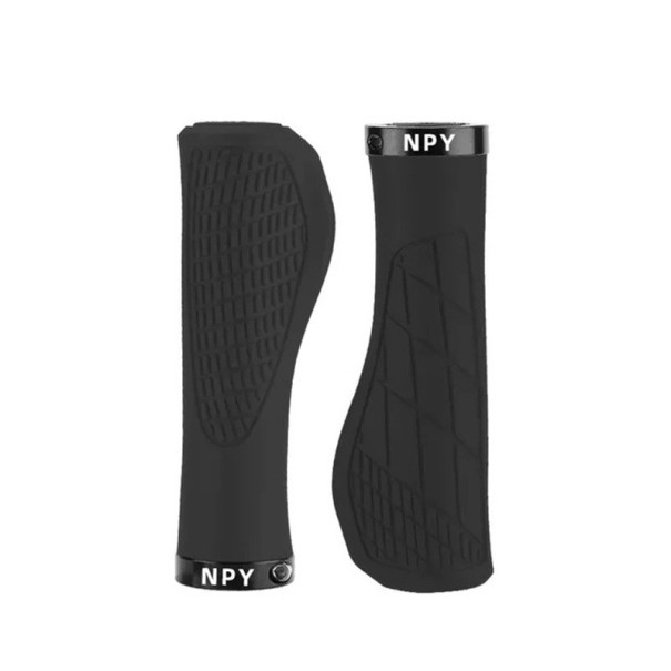 Manopole per bicicletta 13,5 x 2,2 cm Manopole MTB in gomma con bloccaggio Manopole antiscivolo e resistenti agli urti per manubri di biciclette BMX Rivestimento rigido in gomma nero