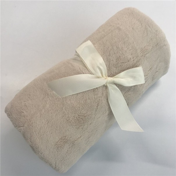 Manta de franela para niños beige