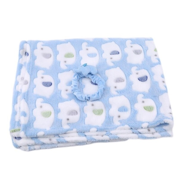 Manta de peluche para los más pequeños azul claro